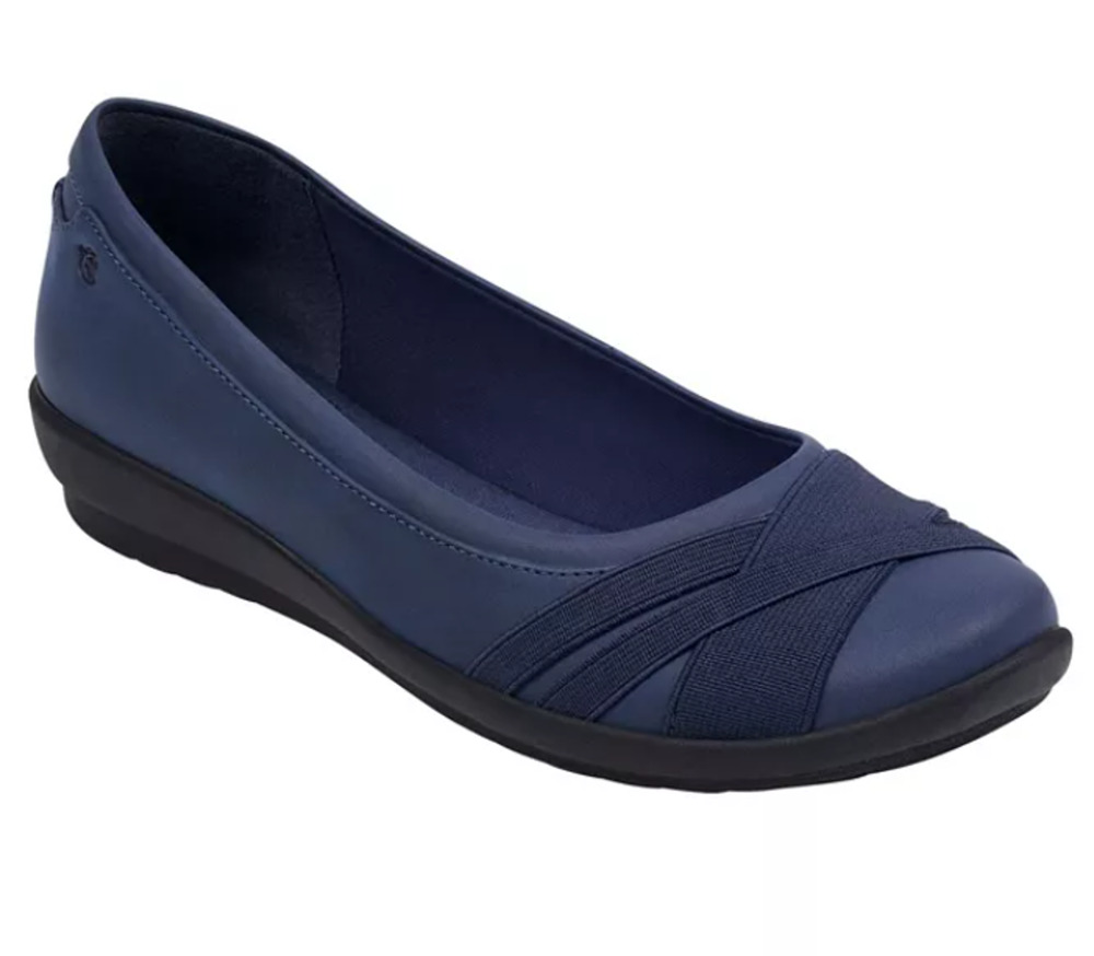 Easy Spirit SEACASIA3 Shoes Women's Size 9.5 Blue Slip On Flats Comfort New Box